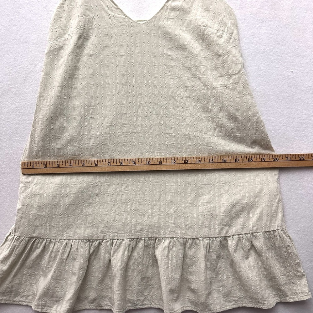 Here Comes The Sun XS Dress Tie Shoulder Mint‎ Green Textured Pockets Mini - Picture 7 of 12